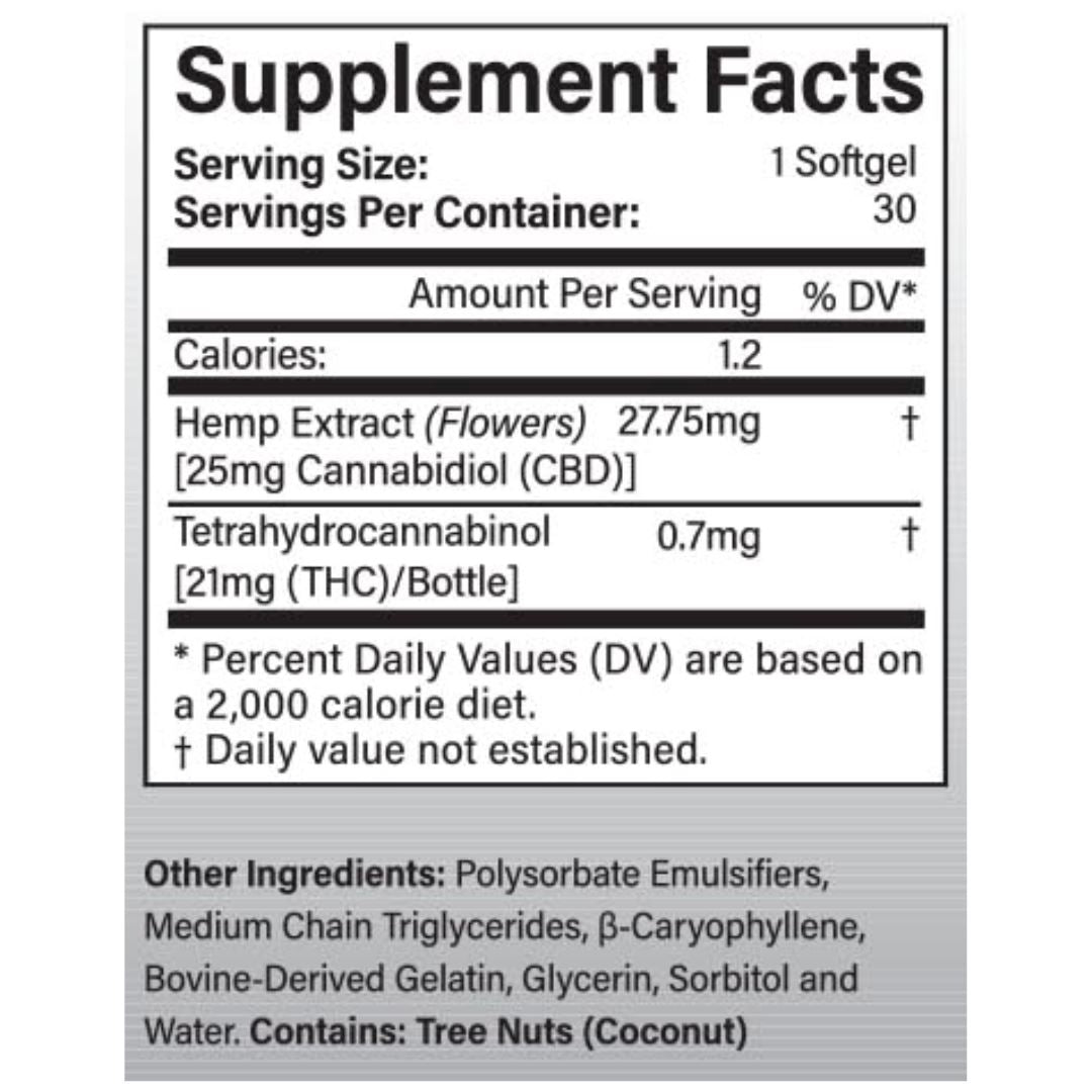 Full Spectrum CBD Softgels Everyday Formula Capsules Thryv Organics