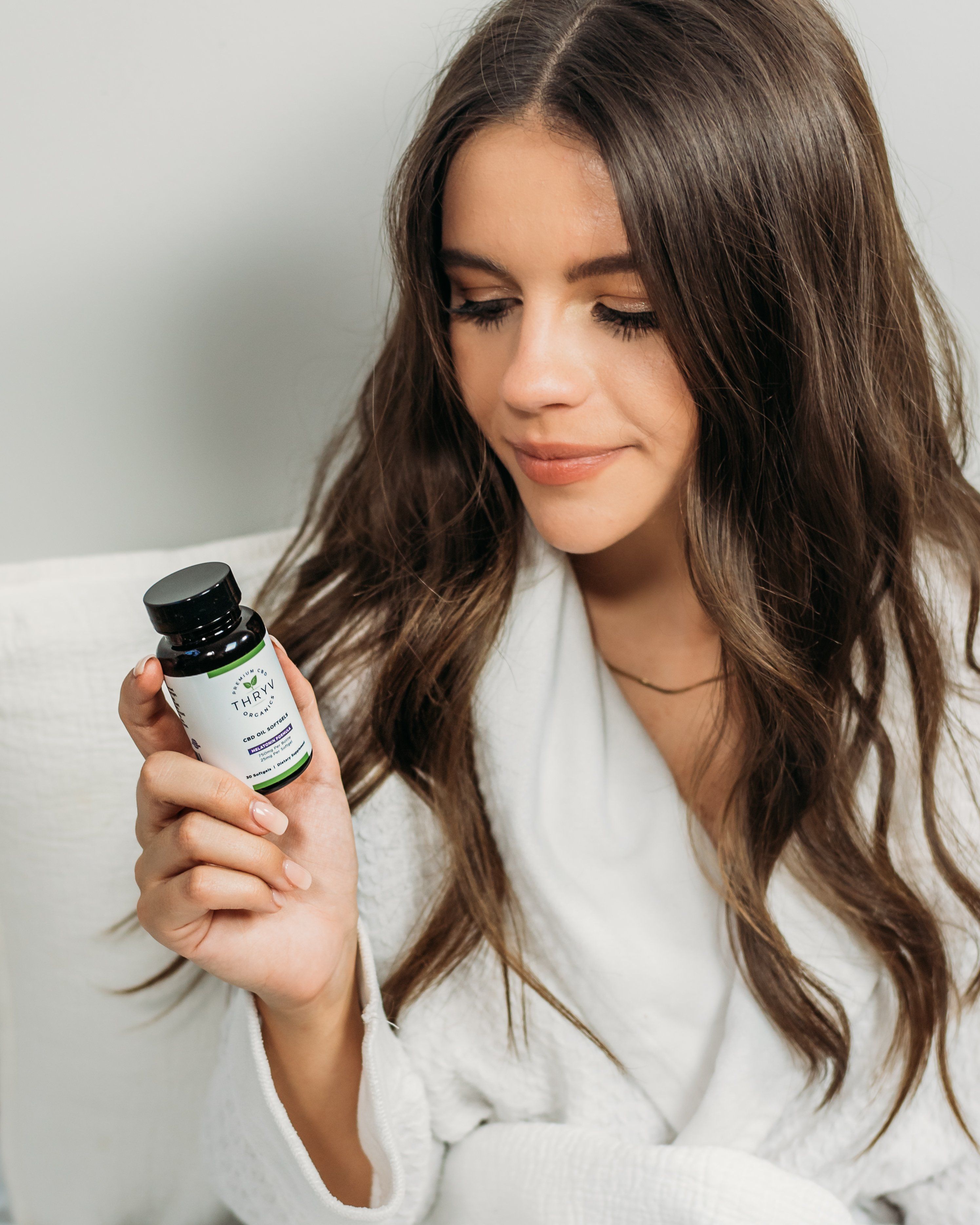 Melatonin CBD Oil Softgels with CBN Capsules Thryv Organics