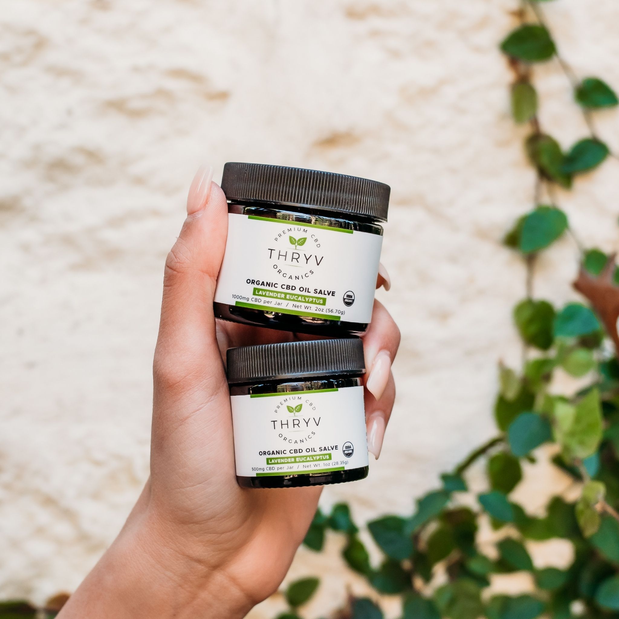 USDA Certified Organic CBD Oil Salve Topical Thryv Organics