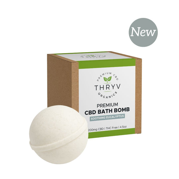 CBD Bath Bomb | Soothing Eucalyptus Topical Thryv Organics 