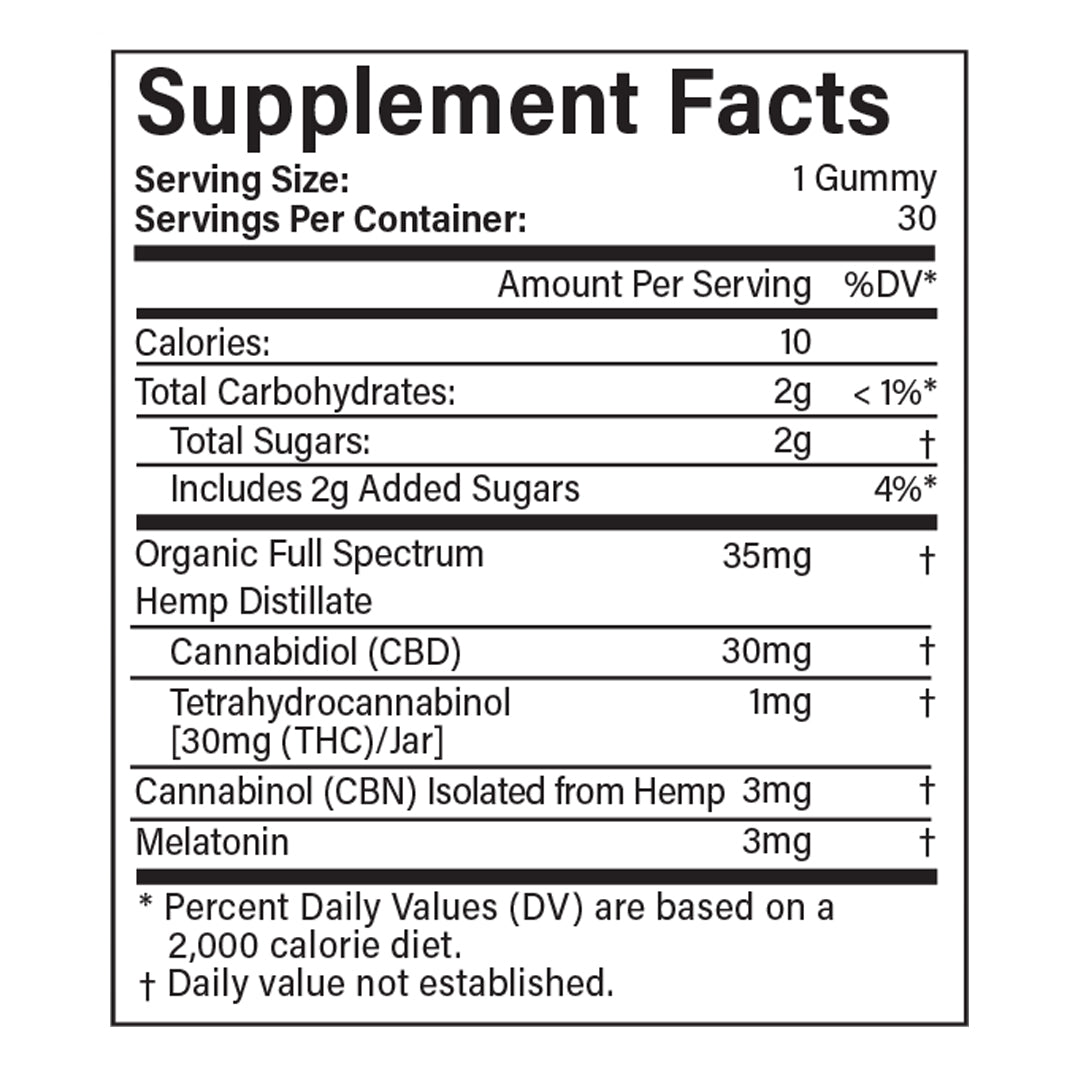 CBD Sleep Gummies Thryv Organics 