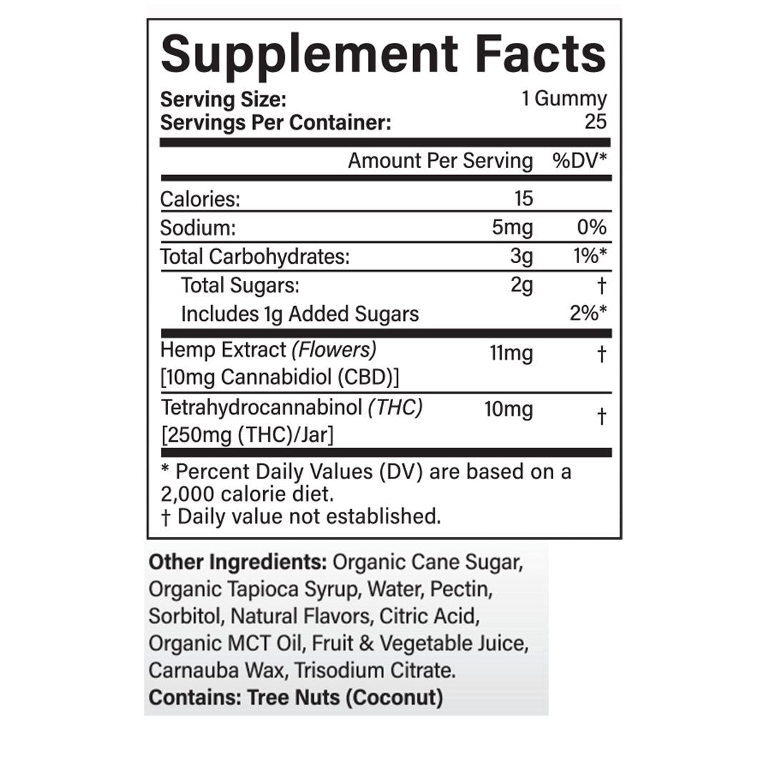 Delta-9 THC Gummies Gummies Thryv Organics 