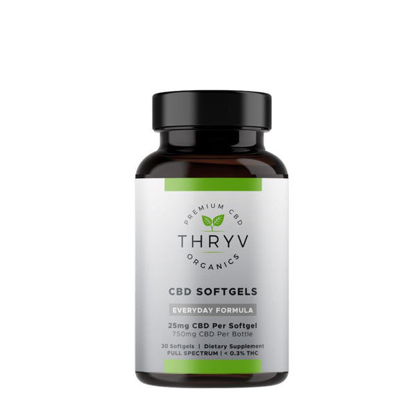 Full Spectrum CBD Capsules Everyday Formula Capsules Thryv Organics 