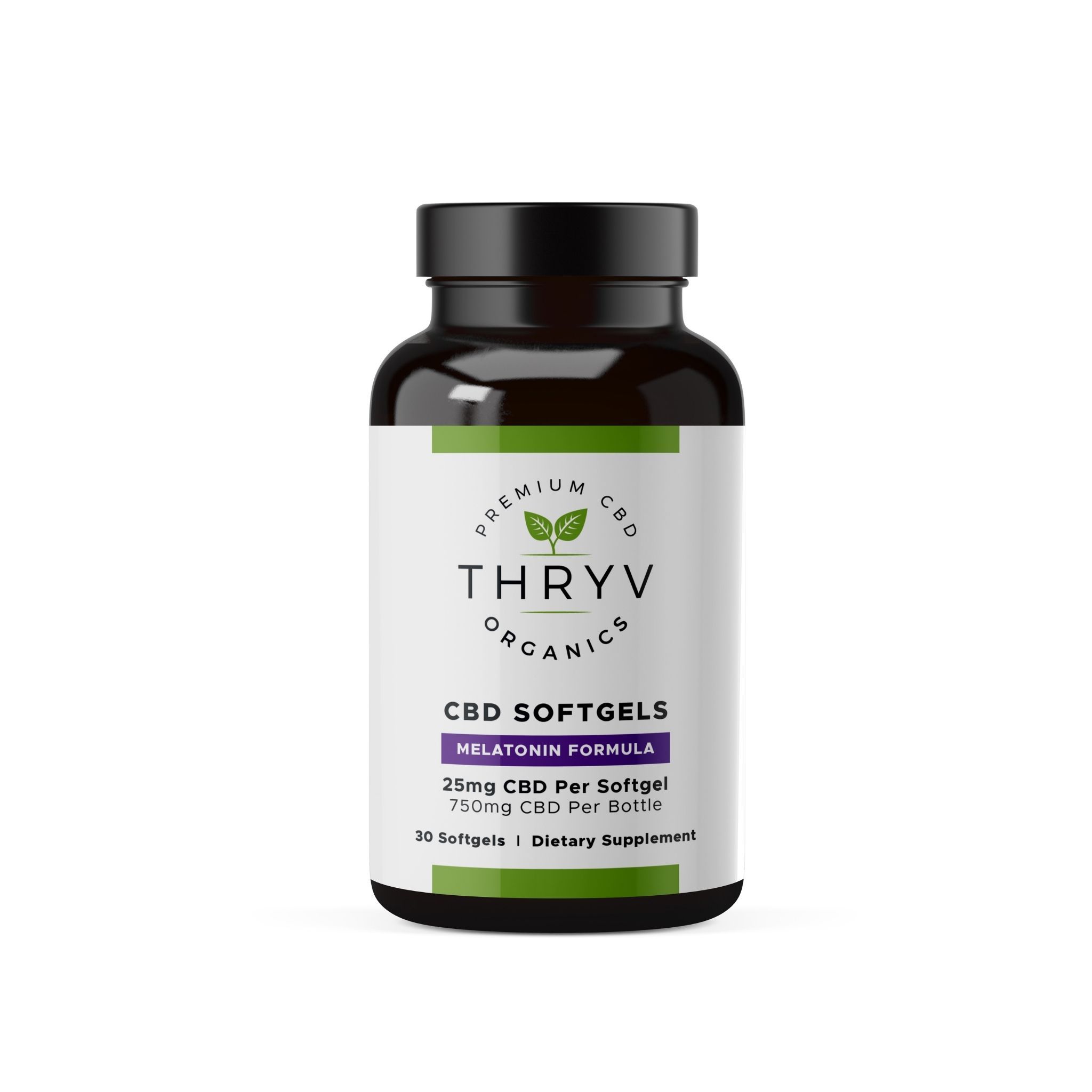 Melatonin CBD Oil Softgels with CBN Capsules Thryv Organics 