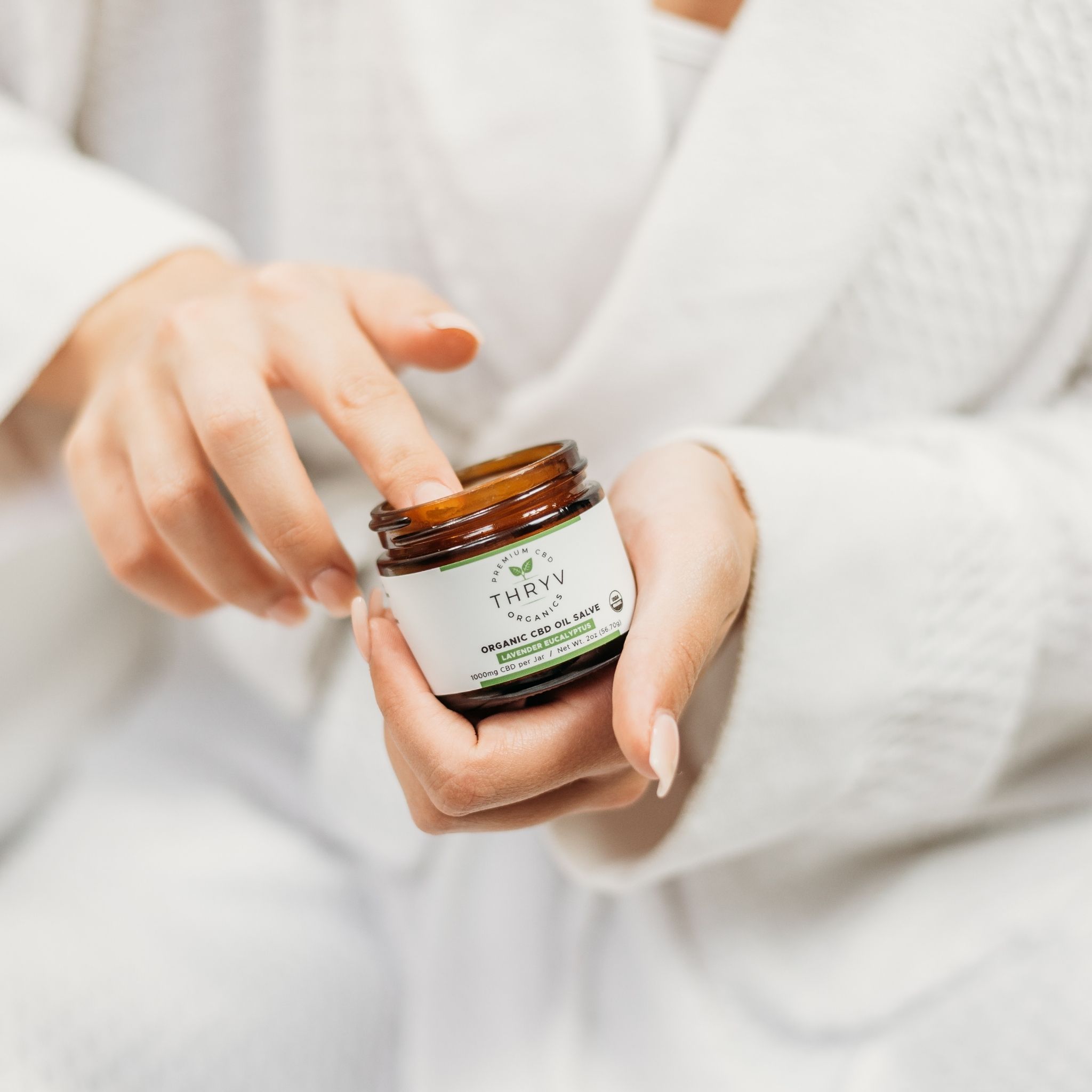 USDA Certified Organic CBD Oil Salve Topical Thryv Organics 